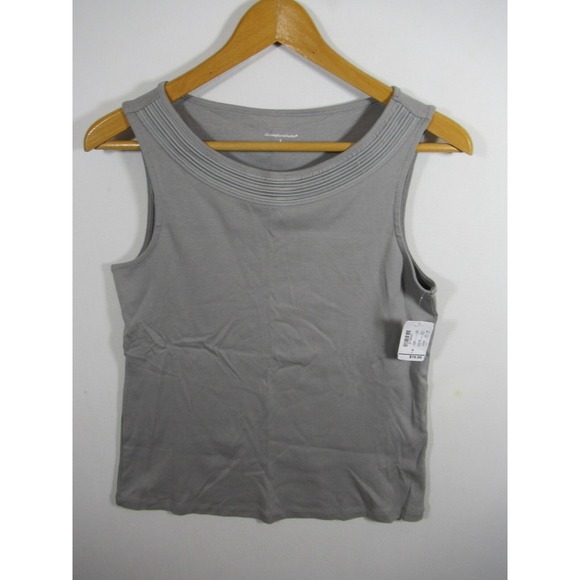 Christopher & Banks Tops - NEW Christopher & Banks Tank Top Women Small Gray Cotton Sleeveless